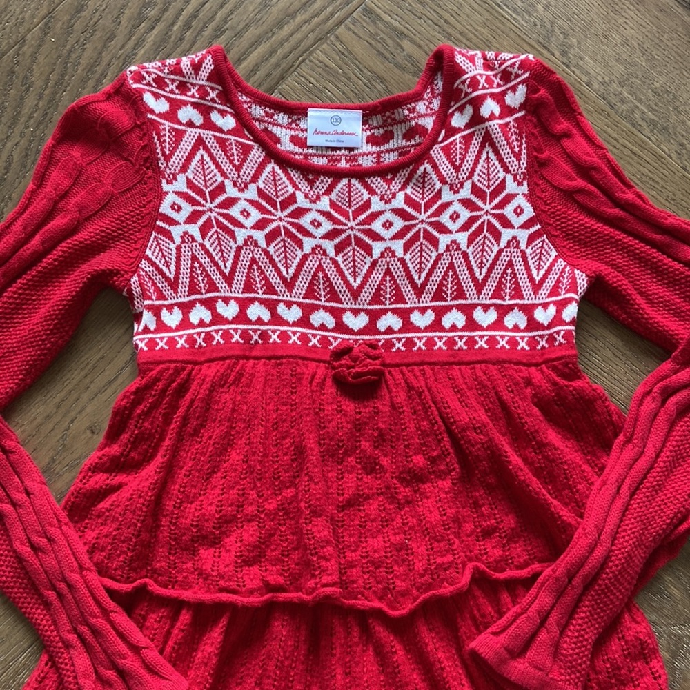 NWOT - Hanna Andersson Girl’s Knitting in Swedish Sweater Dress - Picture 8 of 8